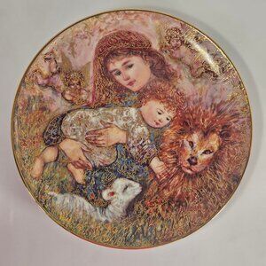 Edna Hibel The Wonder of Peace Plate Our Wondrous World Limited Edition Plate